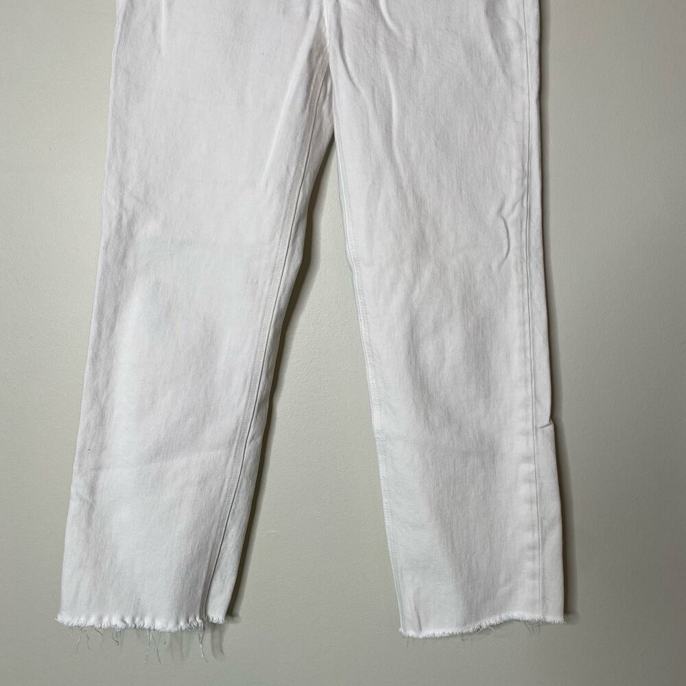 FRANK & EILEEN Monaghan Cream Italian Vintage Denim High Rise Straight Leg 27 - Picture 4 of 11